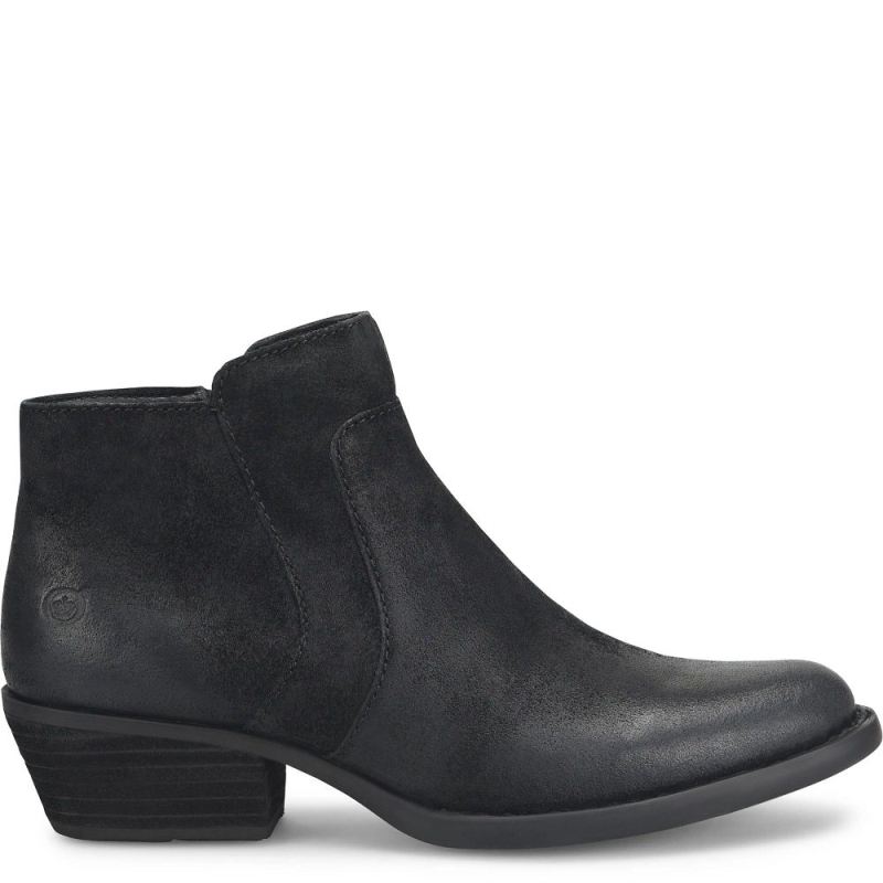 Born Women's Mckenzie Boots - Black Distressed (Black)