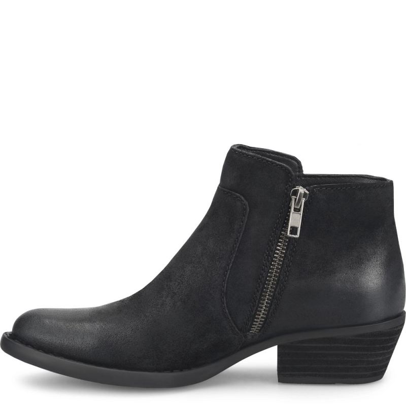 Born Women's Mckenzie Boots - Black Distressed (Black)