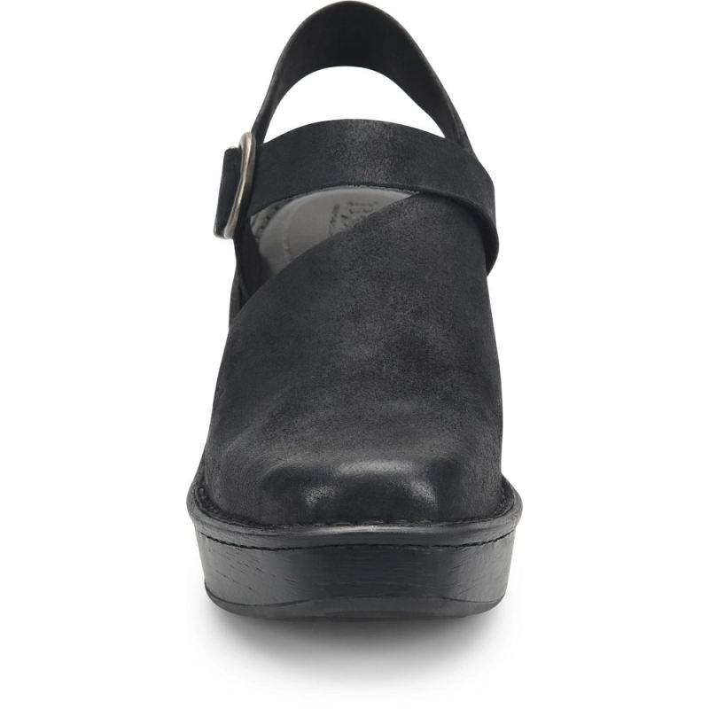 Born Women's Devlyn Heels - Black Distressed (Black)