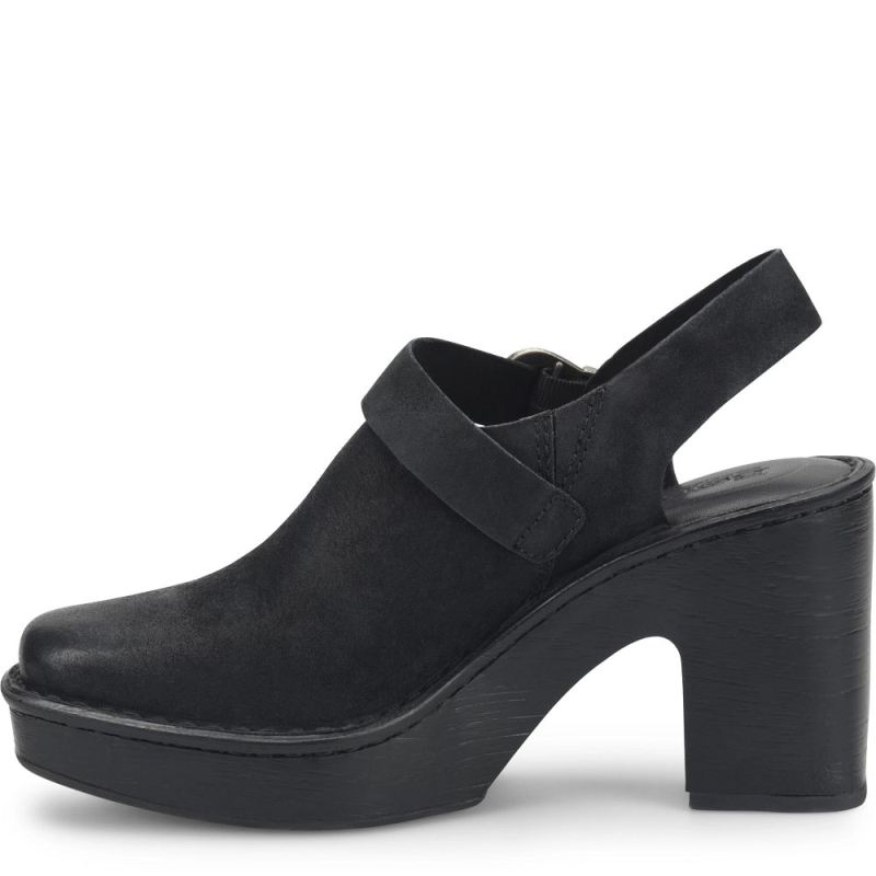 Born Women's Devlyn Heels - Black Distressed (Black)