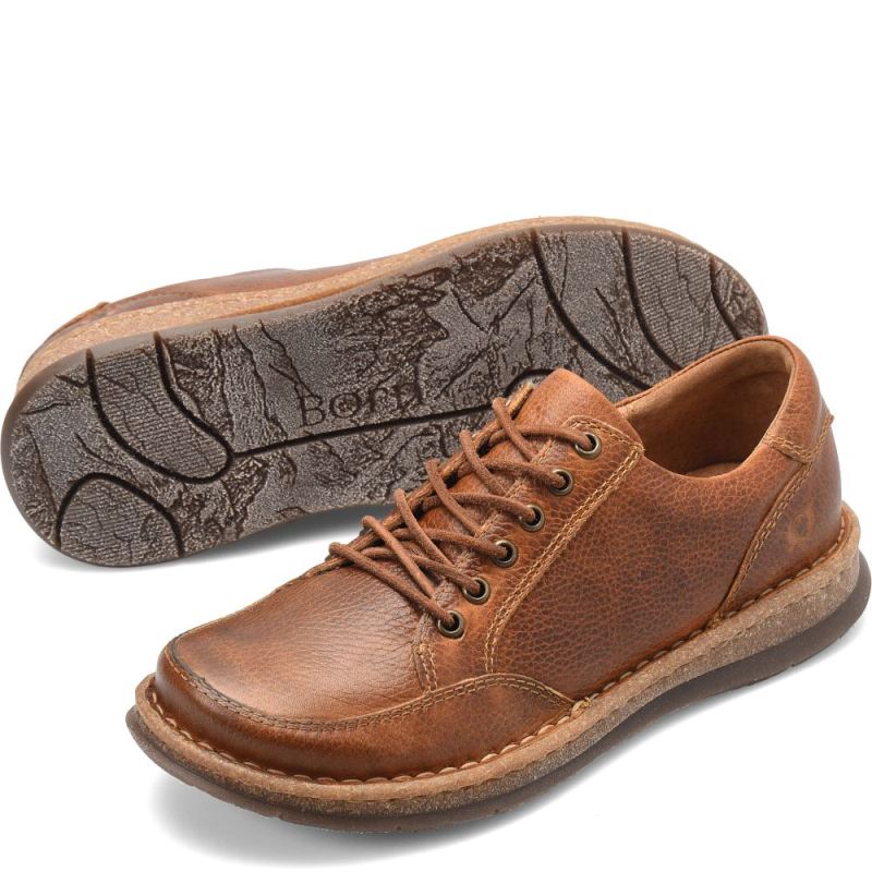 Born Men's Bronson Slip-Ons & Lace-Ups - Saddle Tan (Brown)