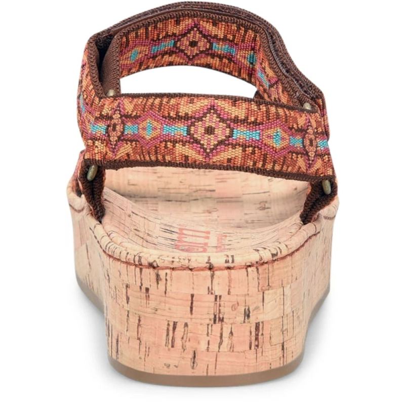 Born Women's Sirena Sandals - Orange Fabric (Multicolor)