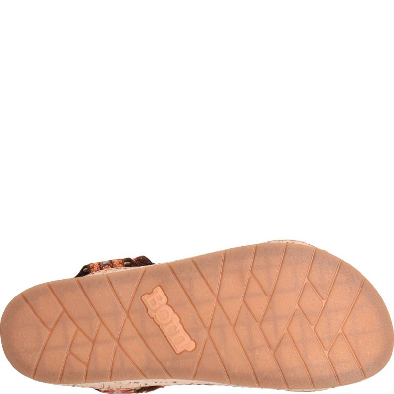 Born Women's Sirena Sandals - Orange Fabric (Multicolor)