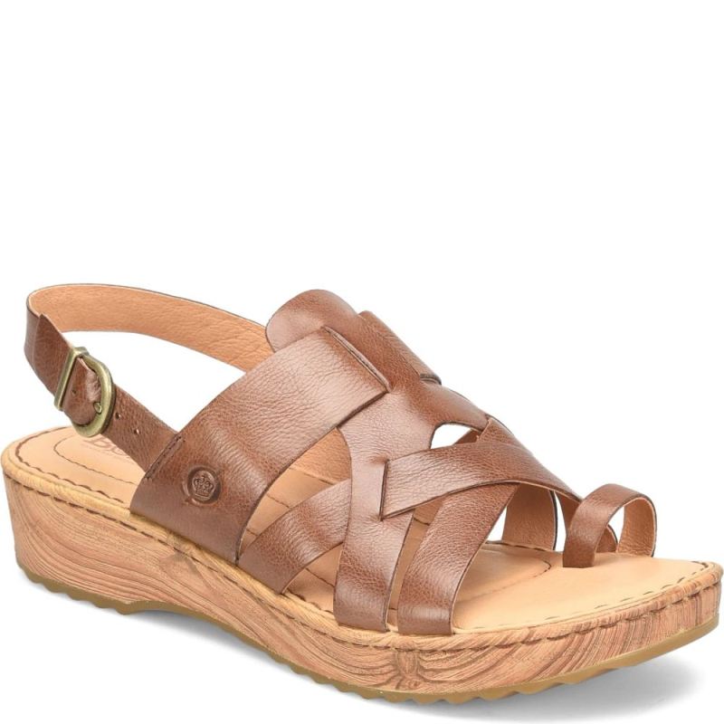 Born Women's Abbie Sandals - Luggage (Brown)