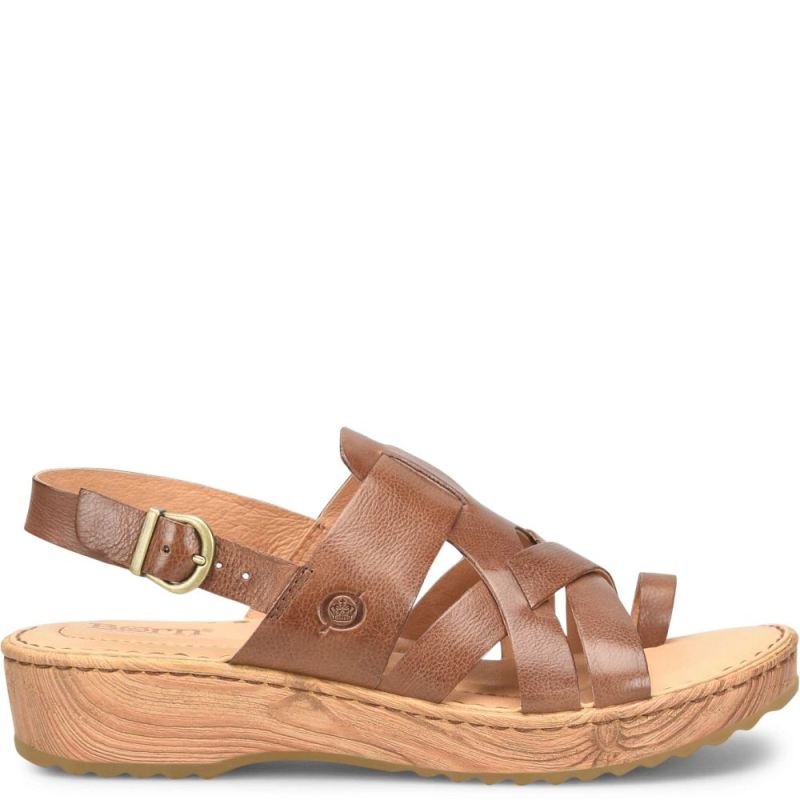 Born Women's Abbie Sandals - Luggage (Brown)