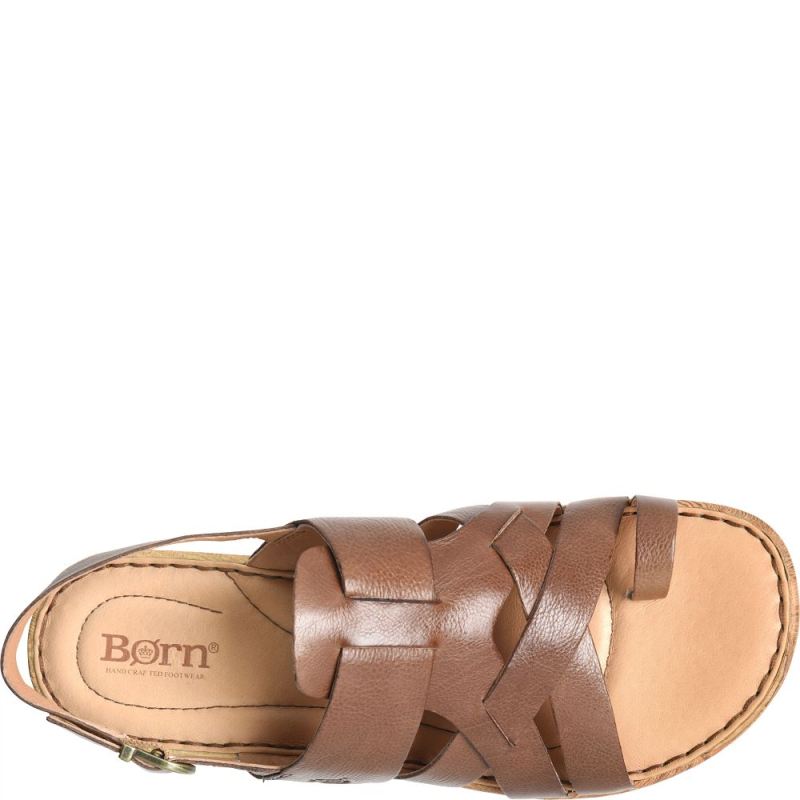 Born Women's Abbie Sandals - Luggage (Brown)