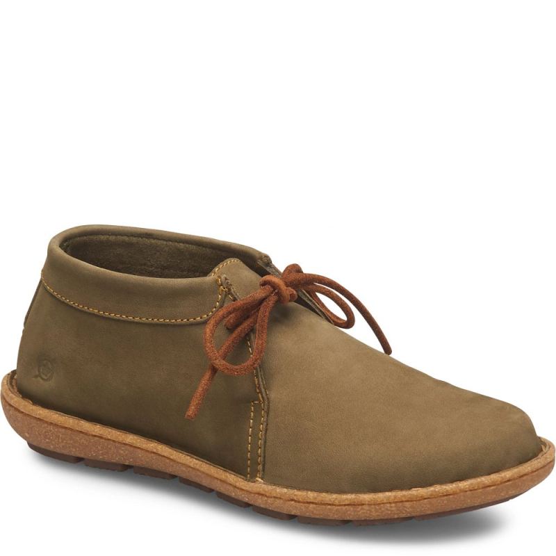 Born Women's Nuala Boots - Army Green Nubuck (Green)