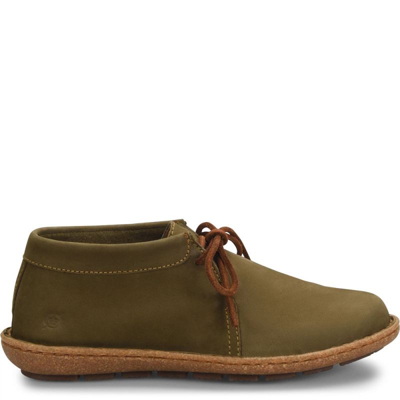 Born Women's Nuala Boots - Army Green Nubuck (Green)