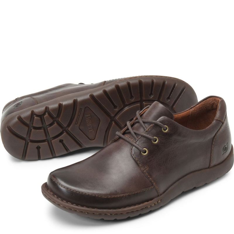 Born Men's Nigel 3-Eye Slip-Ons & Lace-Ups - Cocoa Brown (Brown)