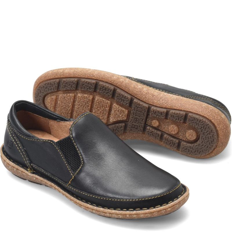 Born Women's Mayflower II Slip-Ons & Lace-Ups - Black