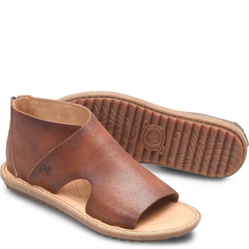 Born Women's Maren Sandals - Dark Tan Bourbon (Brown)