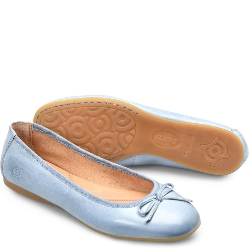 Born Women's Brin Flats - Light Blue Sky (Blue)