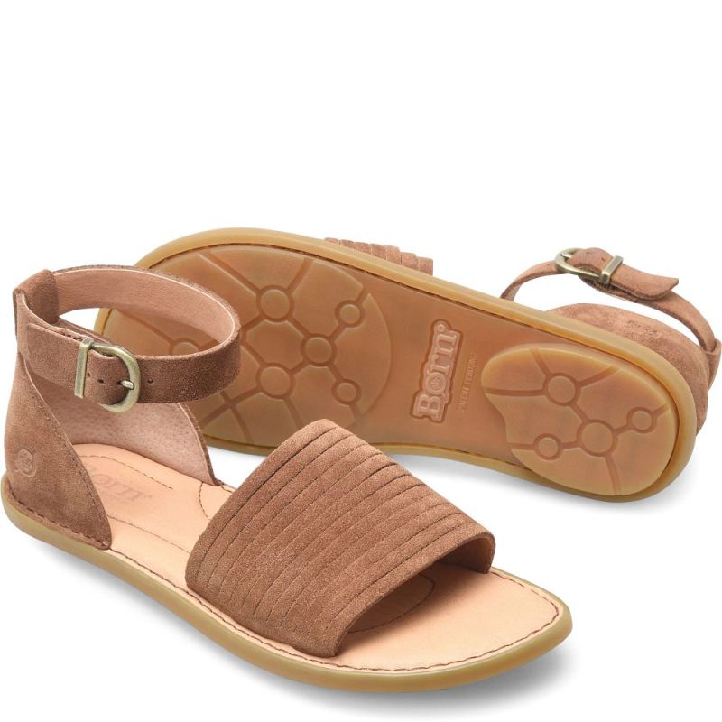 Born Women's Margot Sandals - Earth Suede (Brown)