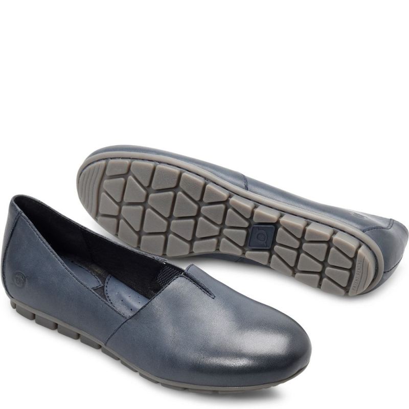 Born Women's Sebra Flats - Navy (Blue)