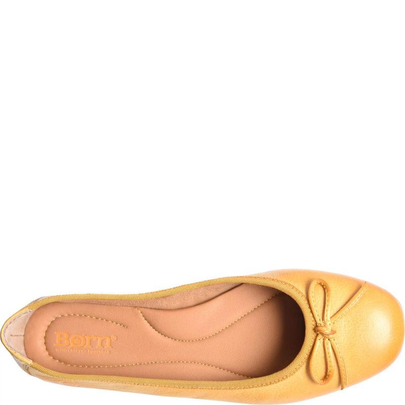 Born Women's Brin Flats - Sunflower (Yellow)