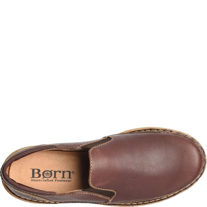 Born Women's Mayflower II Slip-Ons & Lace-Ups - Dark Brown Sequo