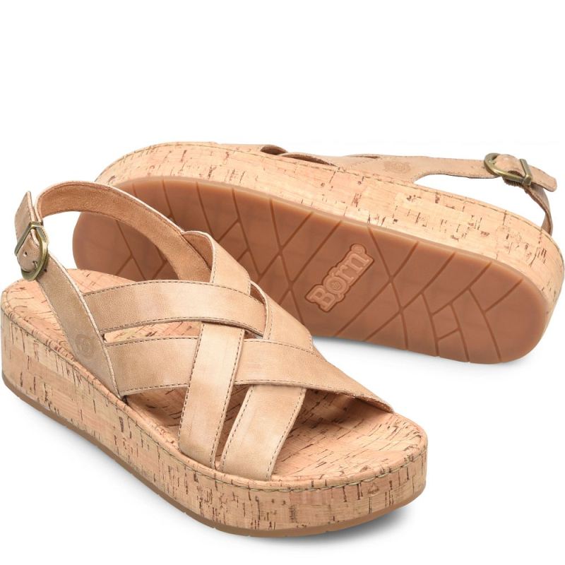 Born Women's Shona Sandals - Natural Sabbia (Tan)