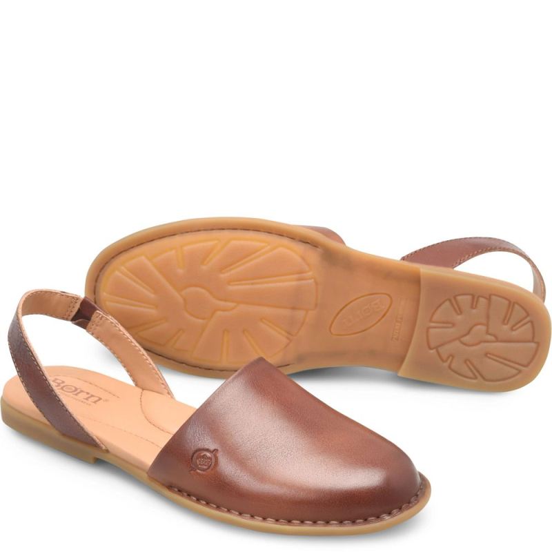 Born Women's Leif Slip-Ons & Lace-Ups - Dark Tan Bourbon (Brown)