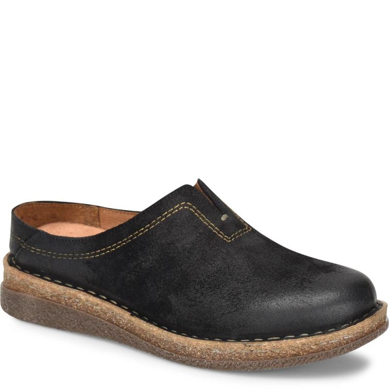 Born Women's Seana Clogs - Black Distressed (Black)