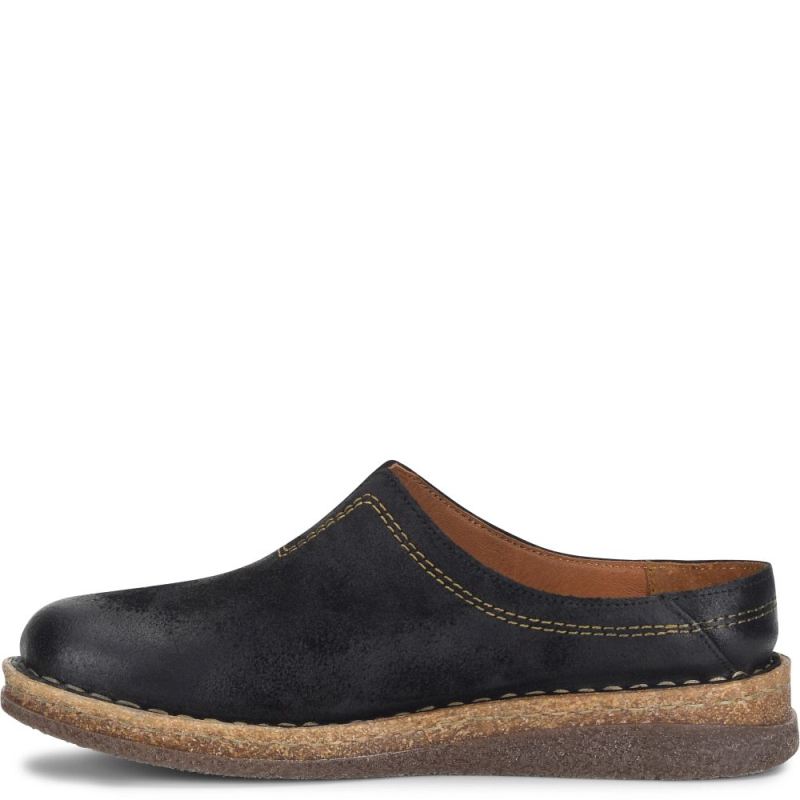 Born Women's Seana Clogs - Black Distressed (Black)