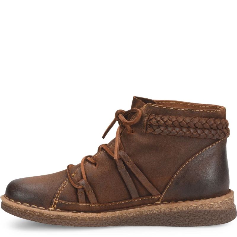 Born Women's Temple II Boots - Glazed Ginger Distressed (Brown)