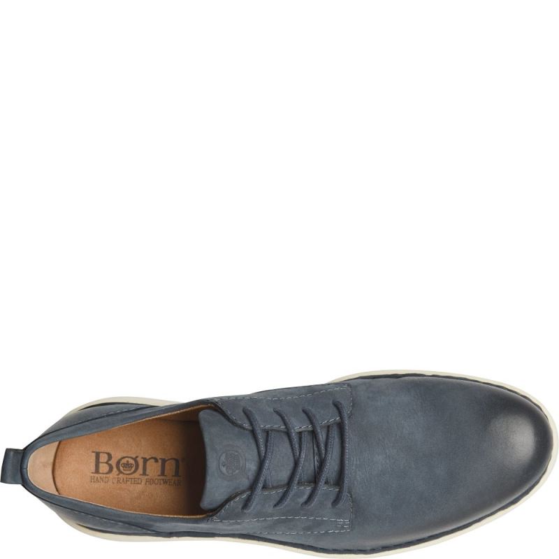 Born Men's Todd Slip-Ons & Lace-Ups - Navy Blue Night Nubuck (Bl