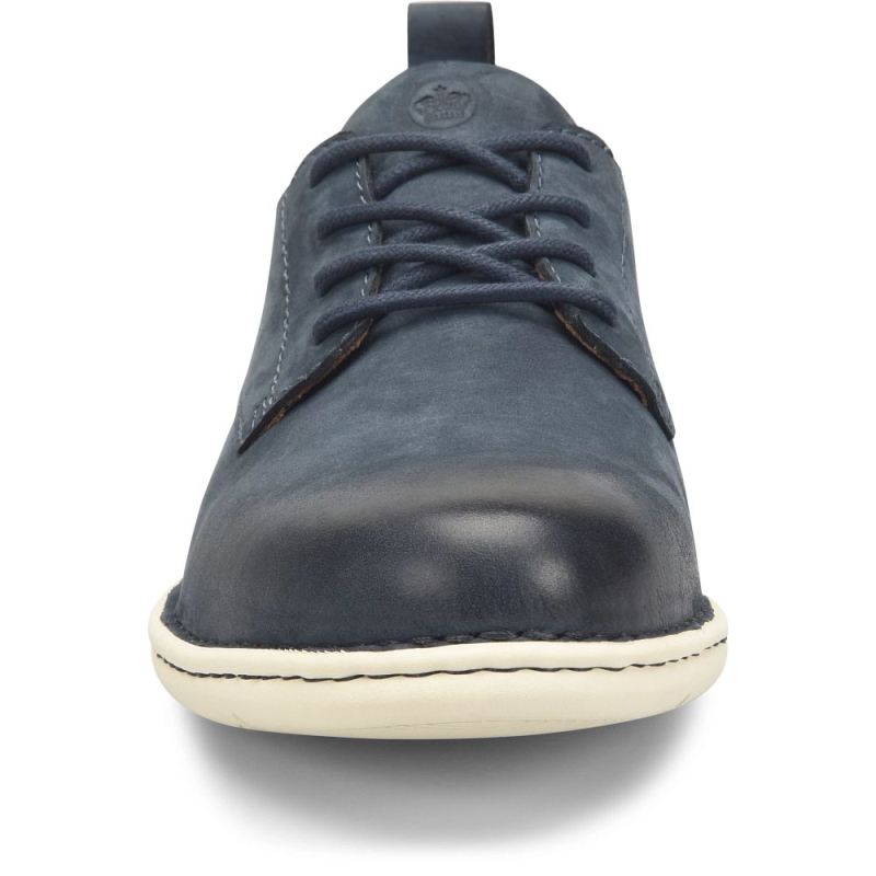 Born Men's Todd Slip-Ons & Lace-Ups - Navy Blue Night Nubuck (Bl