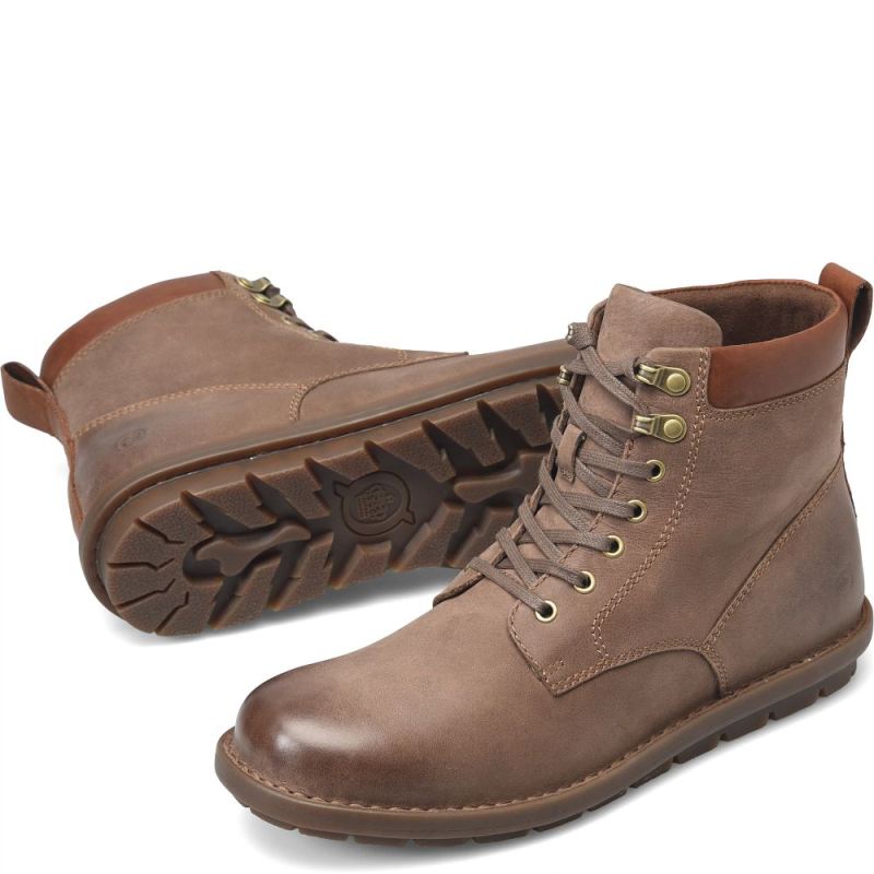 Born Men's Sean Boots - Taupe Fossil (Tan)
