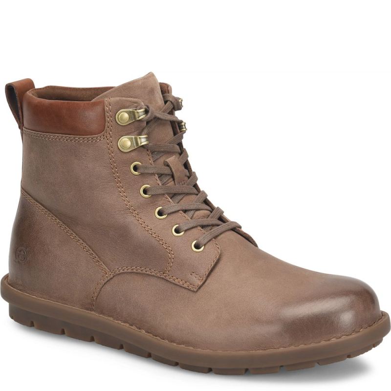 Born Men's Sean Boots - Taupe Fossil (Tan)