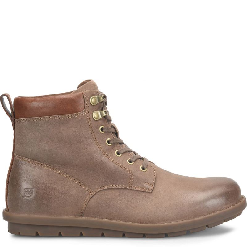 Born Men's Sean Boots - Taupe Fossil (Tan)