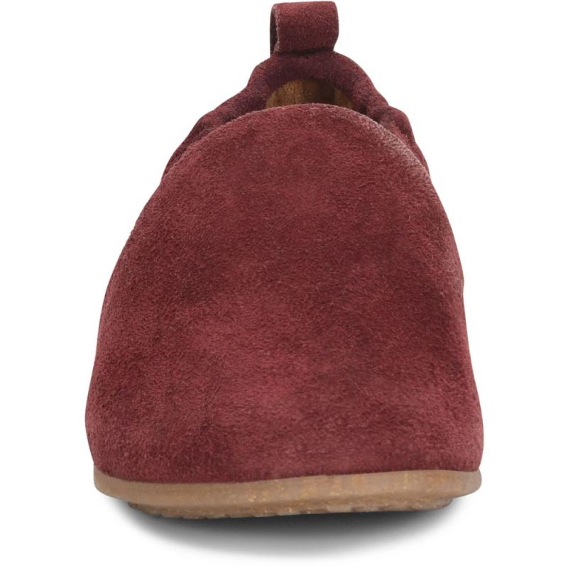 Born Women's Margarite Slip-Ons & Lace-Ups - Dark Brick Suede (R