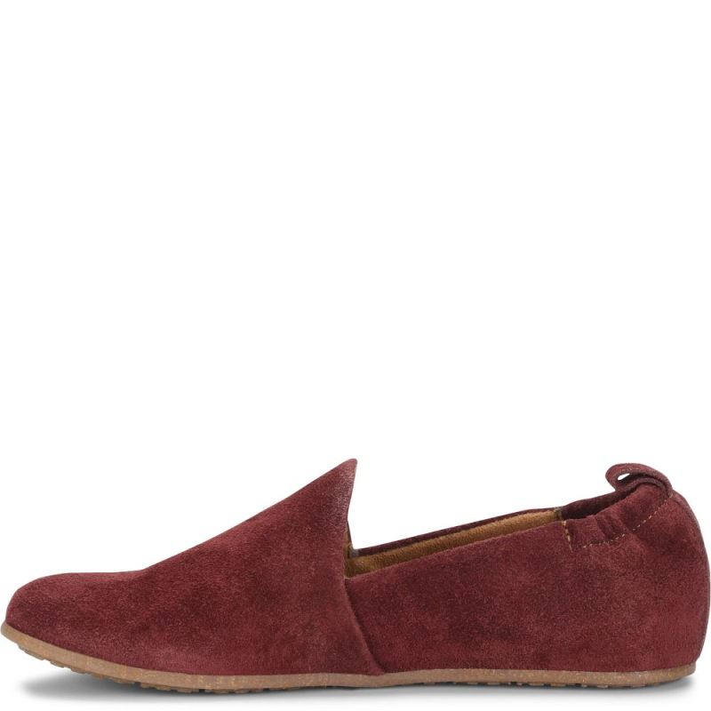 Born Women's Margarite Slip-Ons & Lace-Ups - Dark Brick Suede (R