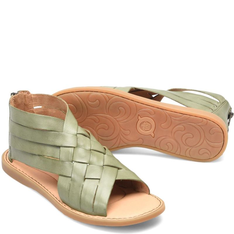 Born Women's Iwa Woven Sandals - Olivea Green (Green) Born Women's Iwa Woven Sandals - Olivea Green (Green)