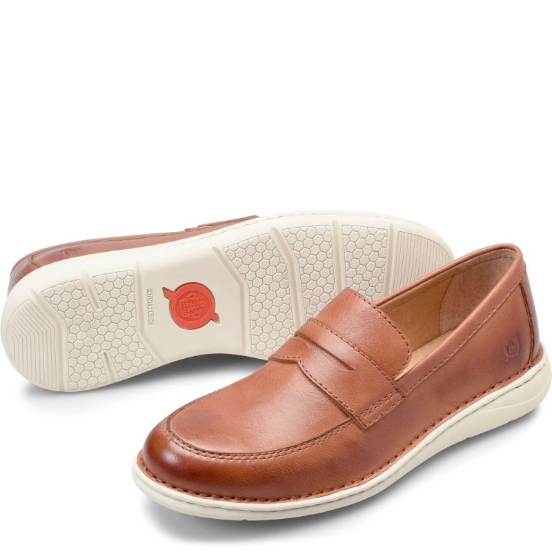 Born Men's Taylor Slip-Ons & Lace-Ups - Cognac (Brown)