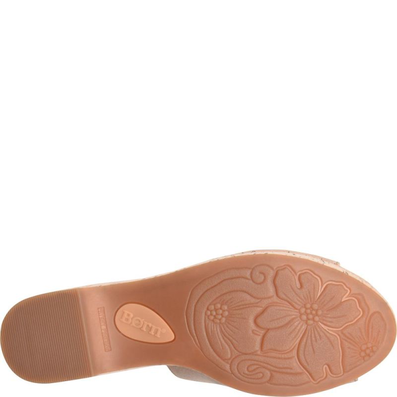 Born Women's Lilah Sandals - Cream Visone Distressed (Tan)