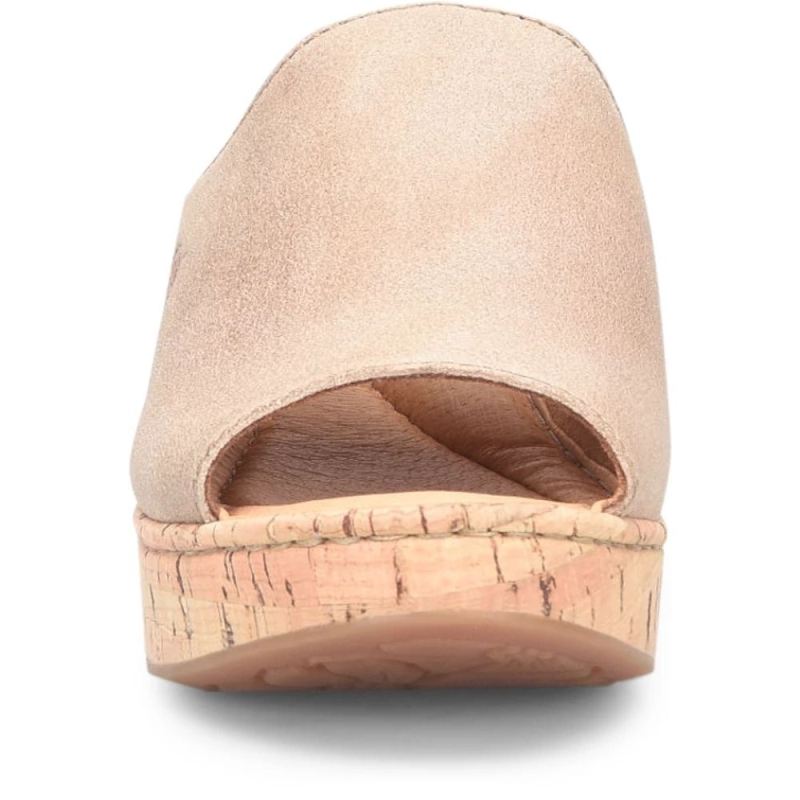 Born Women's Lilah Sandals - Cream Visone Distressed (Tan)