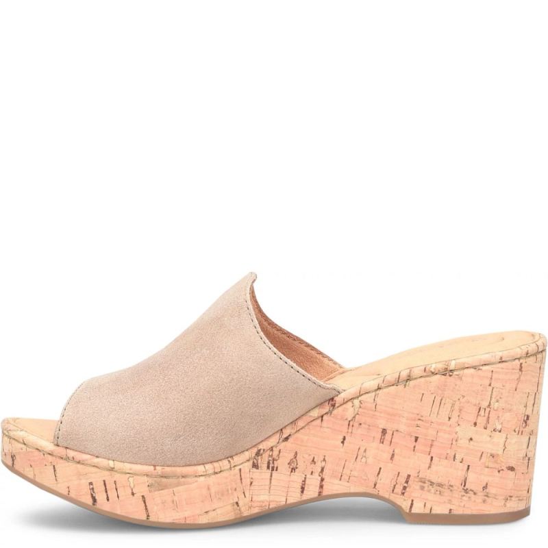 Born Women's Lilah Sandals - Cream Visone Distressed (Tan)