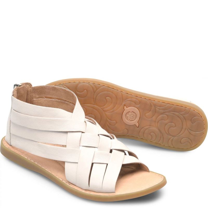 Born Women's Iwa Woven Sandals - Ecru (White) Born Women's Iwa Woven Sandals - Ecru (White)