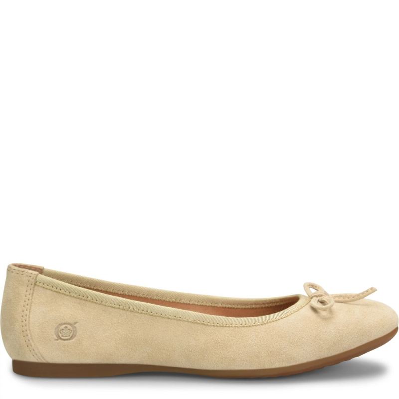 Born Women's Brin Flats - Naturale Suede (Tan)