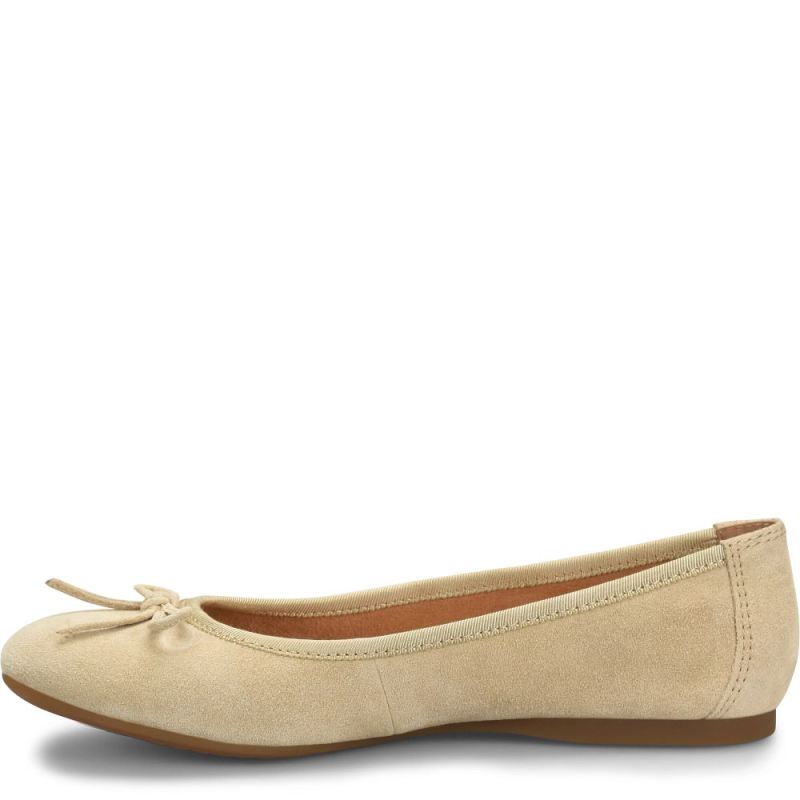 Born Women's Brin Flats - Naturale Suede (Tan)