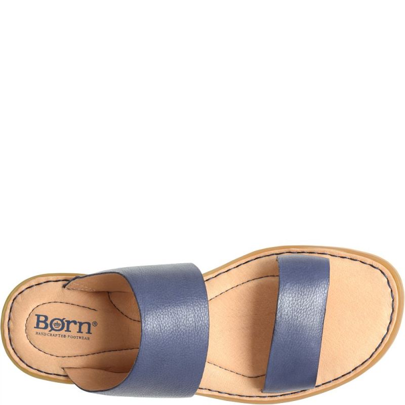 Born Women's Inslo Sandals - Navy Marine (Blue)