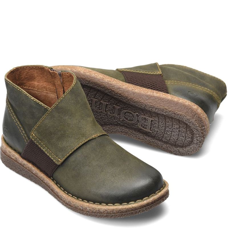 Born Women's Tora Boots - Olivio Distressed (Green)