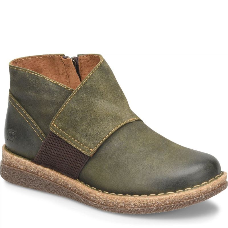 Born Women's Tora Boots - Olivio Distressed (Green)