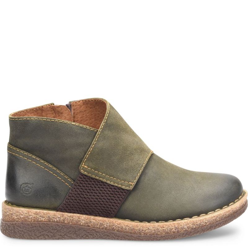 Born Women's Tora Boots - Olivio Distressed (Green)