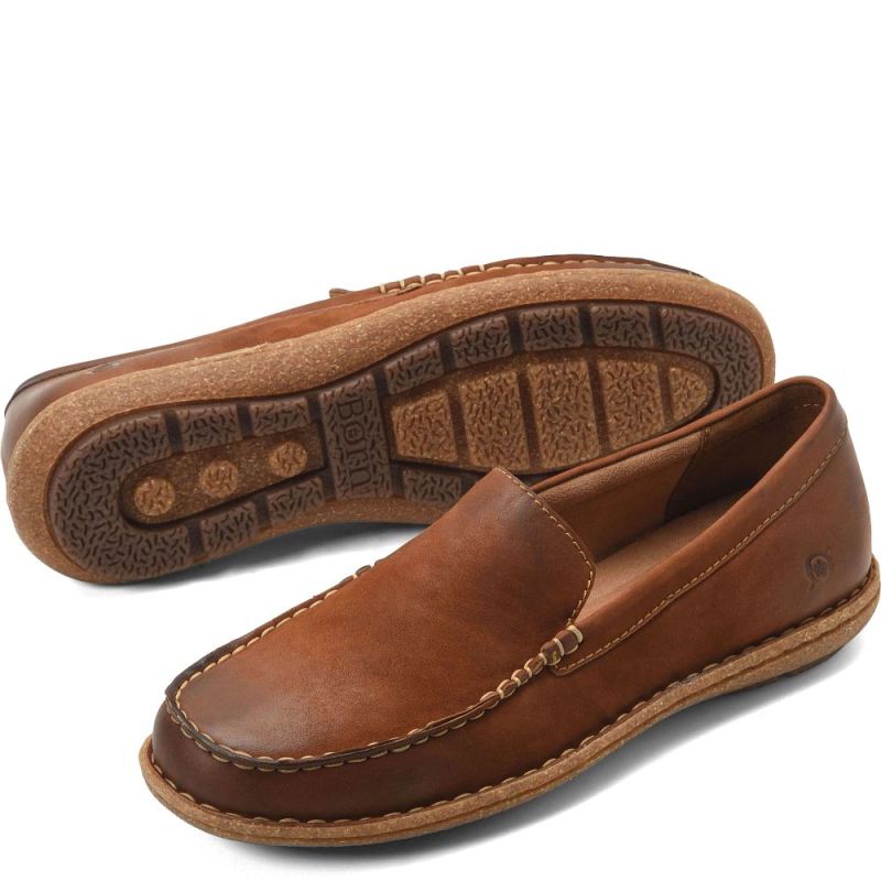 Born Men's Naldo Slip-Ons & Lace-Ups - Rust Maple Leaf Nubuck (B
