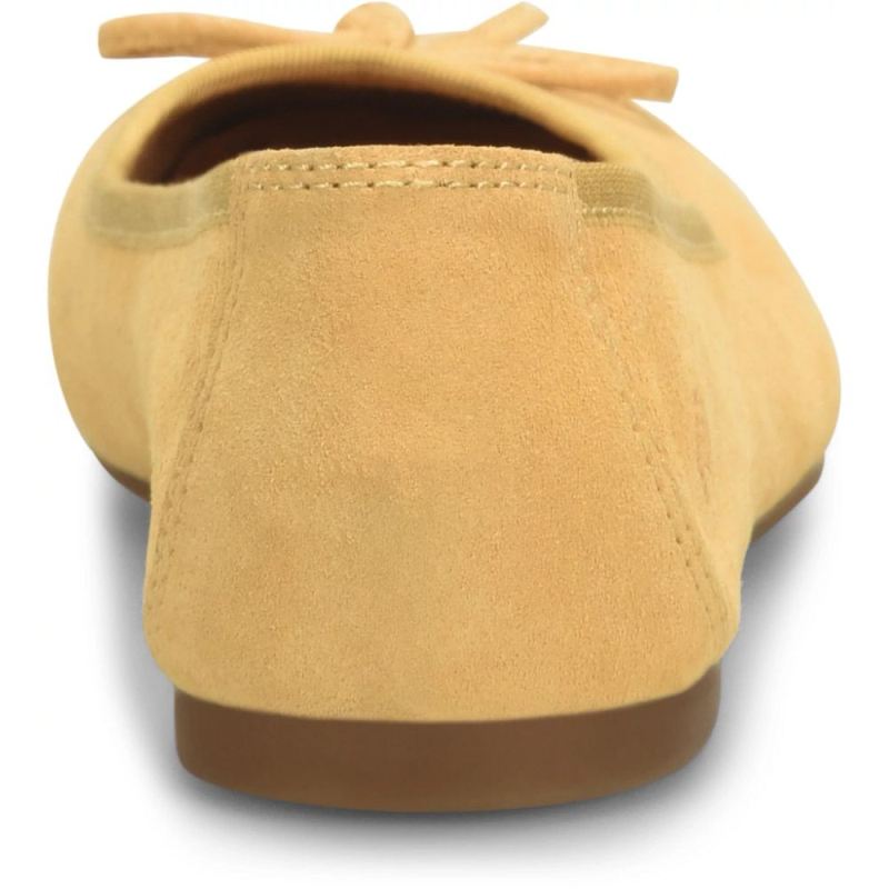 Born Women's Brin Flats - Yellow Suede (Yellow)