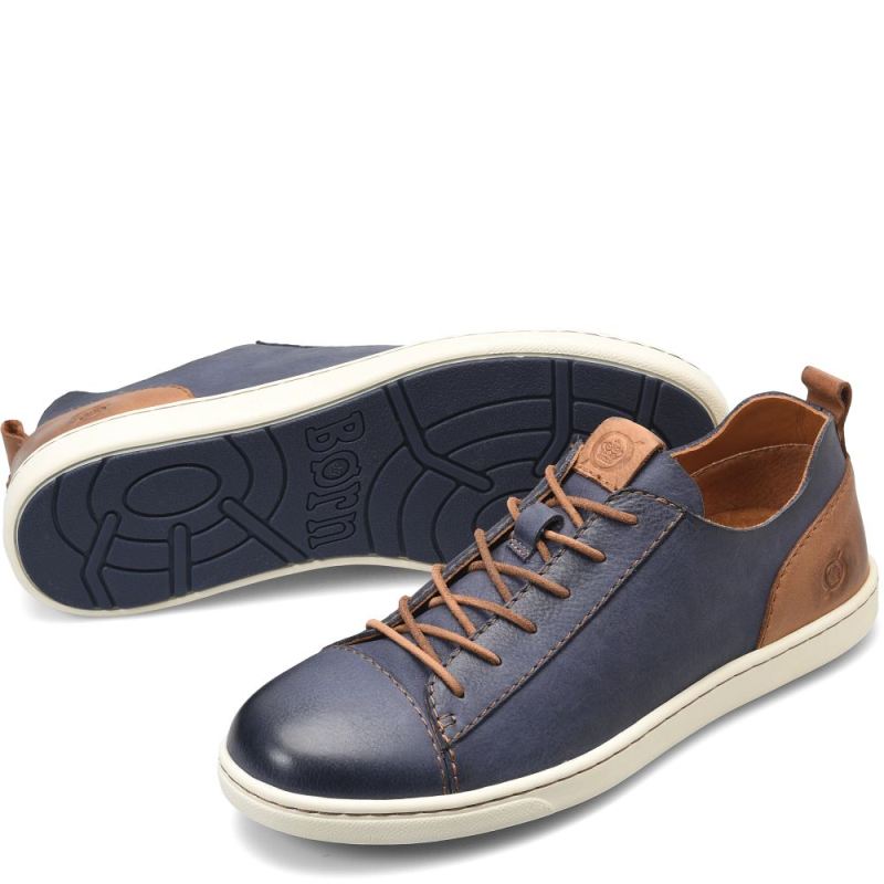 Born Men's Allegheny Luxe Sneakers - Navy Universe Combo (Blue)