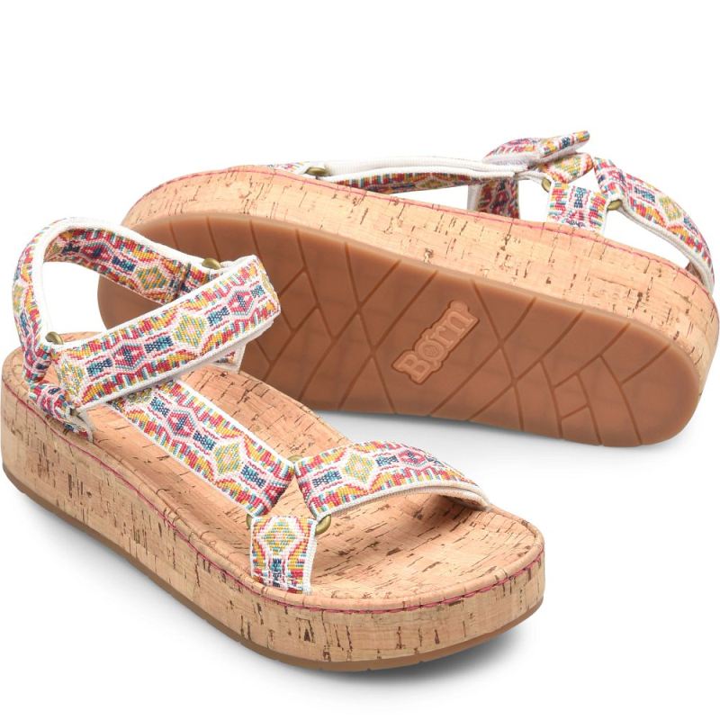Born Women's Sirena Sandals - White (Multicolor)